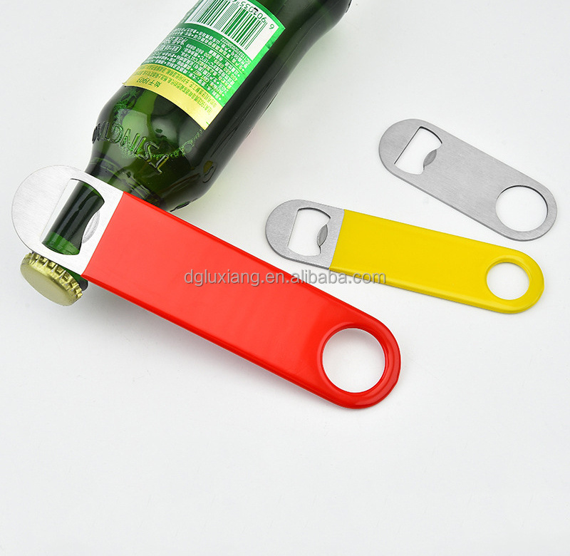 New Arrivals stainless Steel Beer Bottle Opener Bartender Bottle Opener Kitchen Tool  Flat Speed Bottle Opener