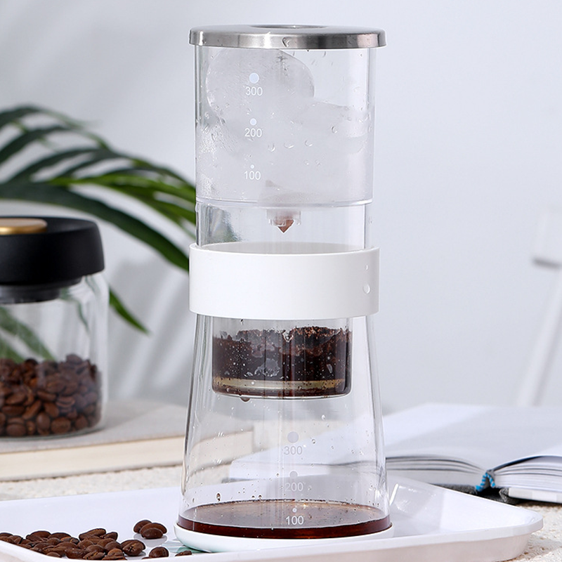 Hot Sale Slow Drip Cold Ice Coffee Dripper Pot Coffee Brewer Ice Percolator Machine Espresso Cold Brew Coffee Maker Set