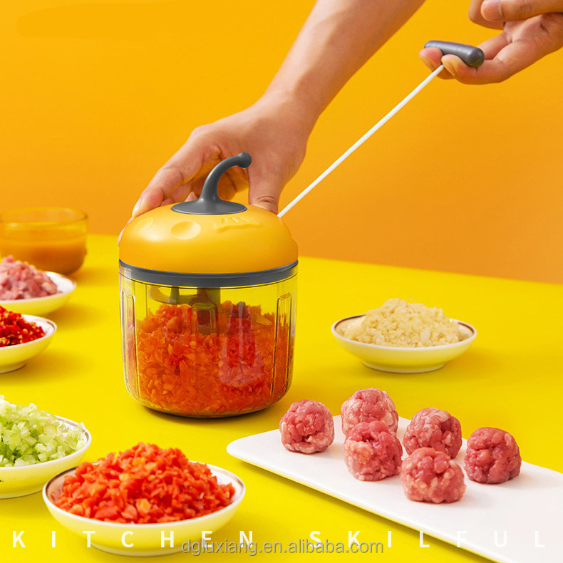 Kitchen Garlic Crusher 100 ML/900 ML  Portable Small Food Processor Food Chopper Garlic Mincer Vegetable /Onion Chopper