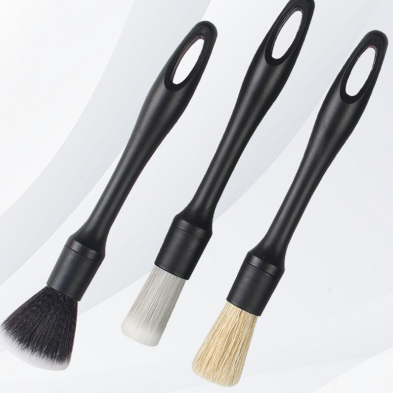 Hot Seller 2023 Wholesale Car Auto Detailing Brush 3PCS Set, Ultra-Soft Boars Hair Detailing Brushes Kit