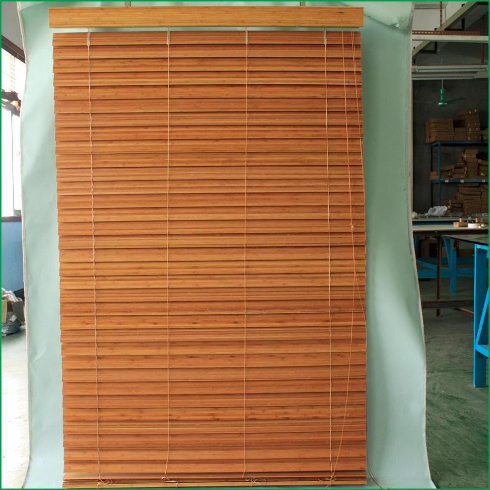 Chinese High Quality Bamboo material Venetian Blinds Slats bamboo beaded curtain motorised remote control wooden venetian blinds