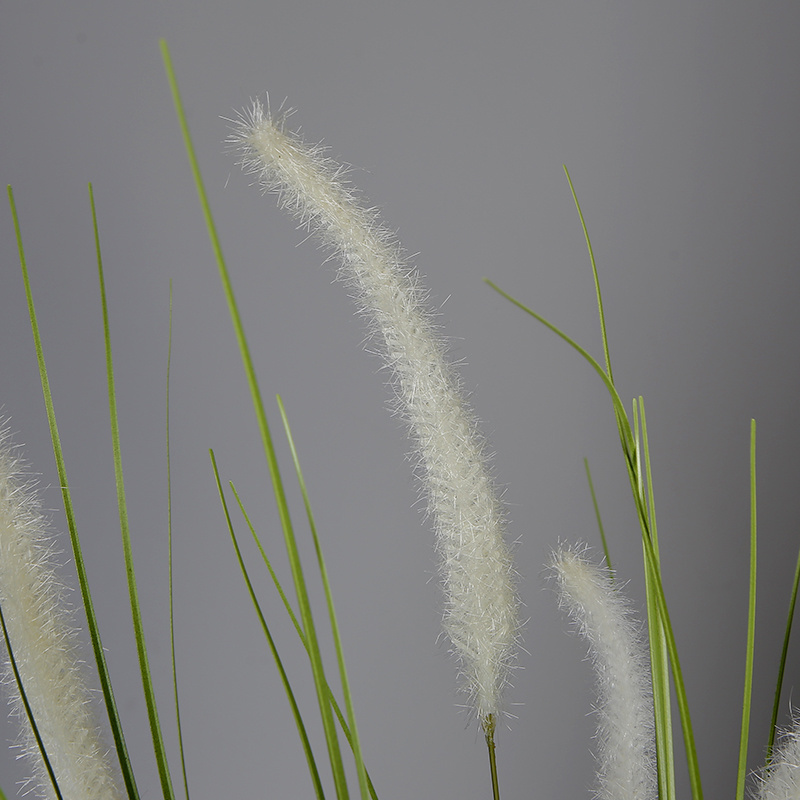 Wholesale Artificial Plants 91cm Height White Reed Plant Pampas With Long Onion Grass For Decoration