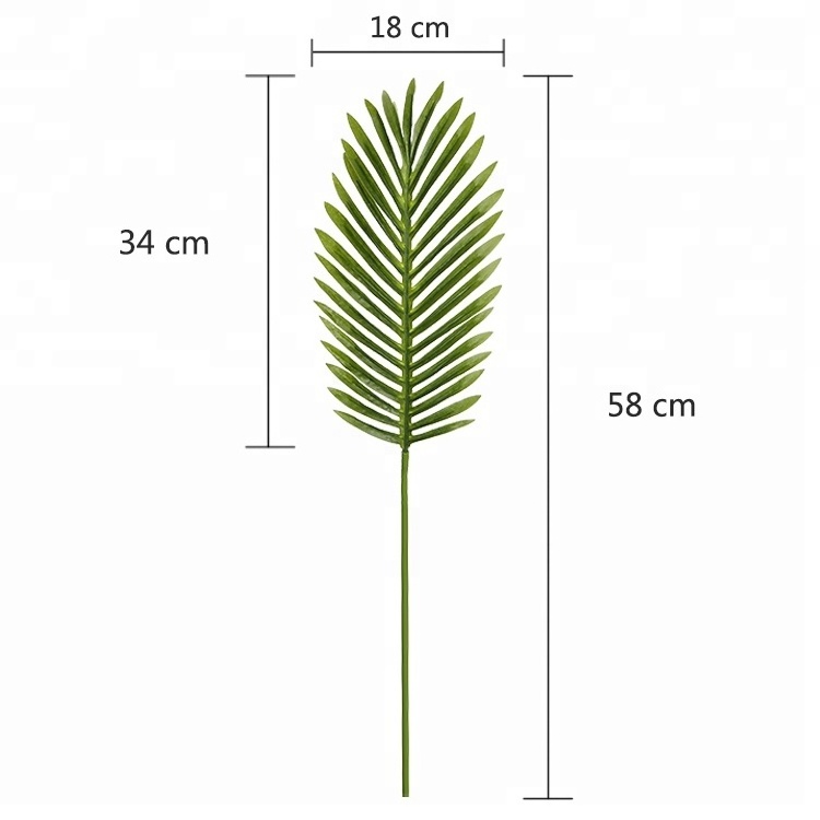 Hot Sales Design Palm Leaves 34*18cm Decorative Artificial Leaves Wall Decor