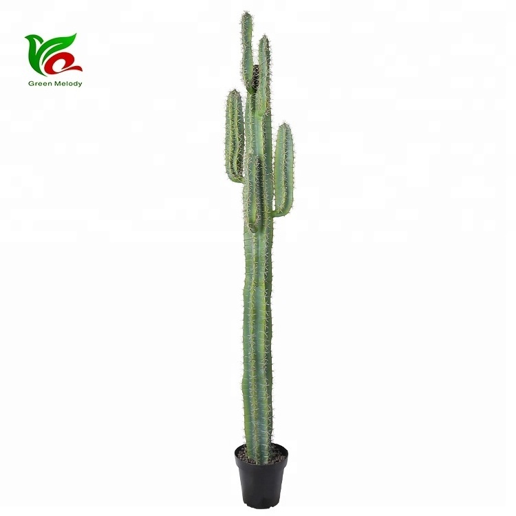 Home Decor 210cm Faux Saguaro Ornament Cactus Succulent For Hotel Mall Decoration