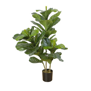 Hot Sale 85cm Nordic Style Artificial Ficus Lyrata Tree Fake Fiddle Leaf Fig Plant Litter Trees Perfect Housewarming Gift Party