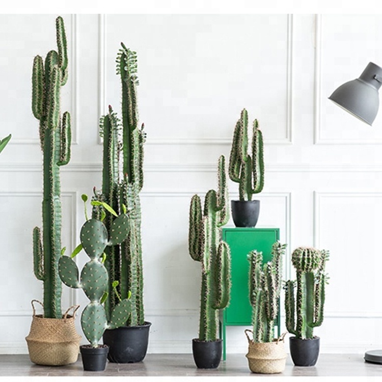 Home Decor 210cm Faux Saguaro Ornament Cactus Succulent For Hotel Mall Decoration