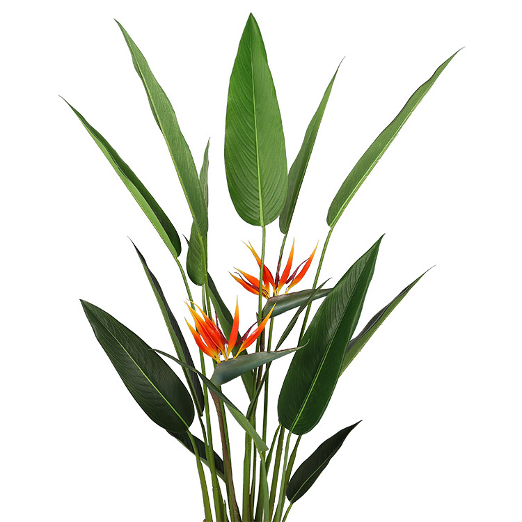 Vivid Imitation PEVA 1.4m Ornament Bonsai Plastic Fake Strelitzia Reginae Tree