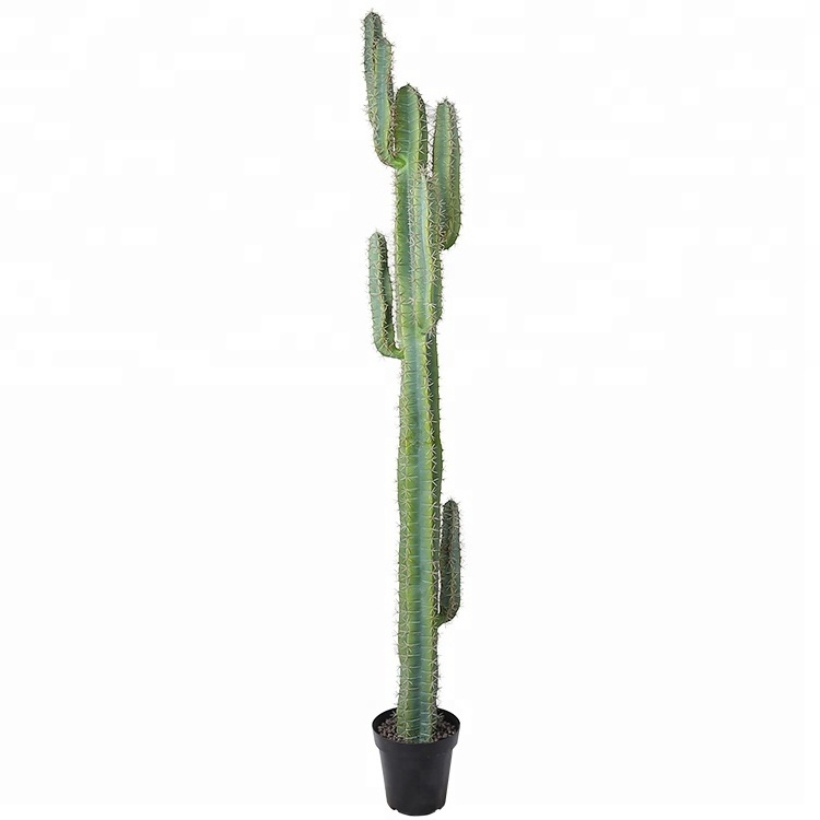 Home Decor 210cm Faux Saguaro Ornament Cactus Succulent For Hotel Mall Decoration