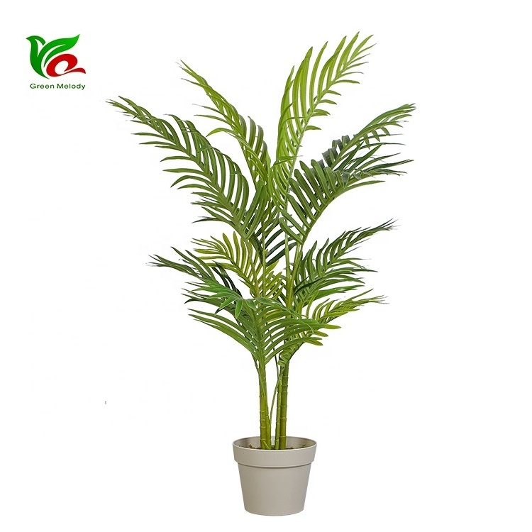 100cm Small Hawaii Palm Tree Artificial Tropical Palm For Indoor Y8388-12-4S