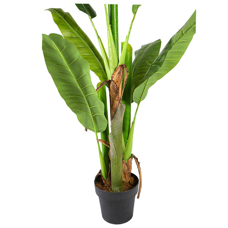 1.4m Artificial Fake Decorative Banana Leaf Tree Artificial Big Leaf Tree