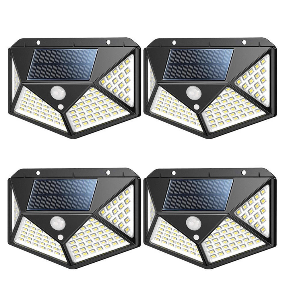 Brand new high grade  Outdoor Solar Powered Garden Lamp 100 LED Waterproof Motion Sensor Solar Wall Garden Lights