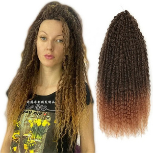 WU05 New Design Kinky Brazilian Curl Braid High Temperature Fiber Afro Twist Brazilian Curl Braid crochet hair