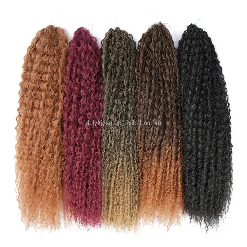 WU05 New Design Kinky Brazilian Curl Braid High Temperature Fiber Afro Twist Brazilian Curl Braid crochet hair