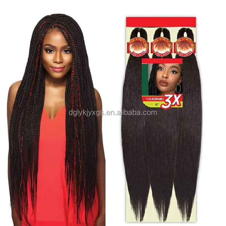 Factory Wholesale 26Inch 2x 3x 4x Pre-stretched Expression braiding hair pre stretch  Pre-stretched Braiding Hair