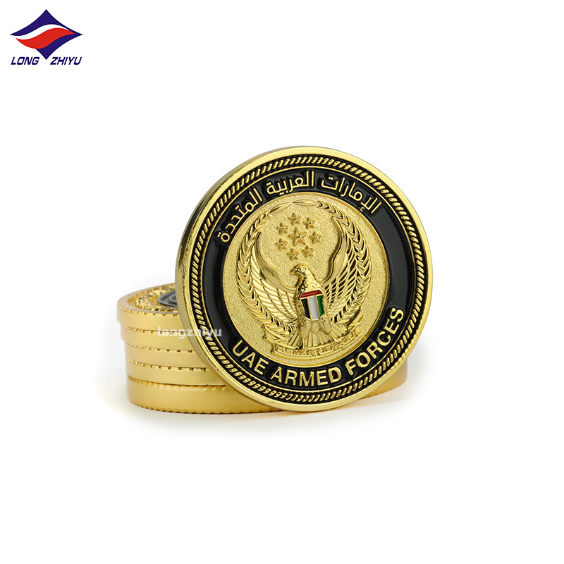 Longzhiyu 17years metal commemorative coins supplier custom uae souvenir coins gold silver copper coins