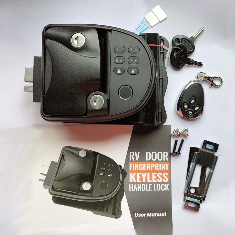 Smart RV LOCK fingerprint password remote control RV lock car all-metal electronic lock