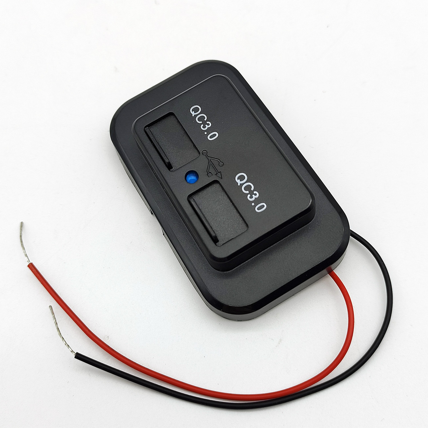 Factory Car RV DC 12V car USB port dual QC fast charging adapter, external car charging cable cc