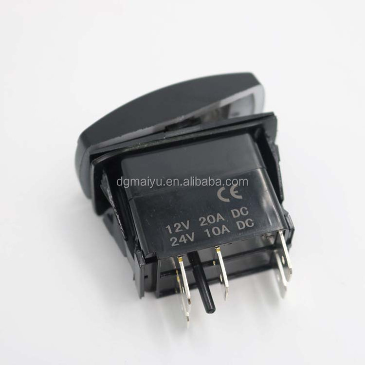 Manufacturer Toggle Switch On Off Water Proof Marine Boat 12V 20A 24V 10A Blue On Off Waterproof Rocker Switch