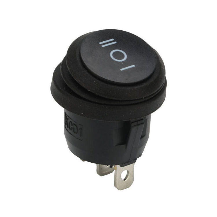 12V 24V Auto Boat Marine Customized Symbol Waterproof Round Rocker Switch On/Off Rocker Switch 12V Illuminated