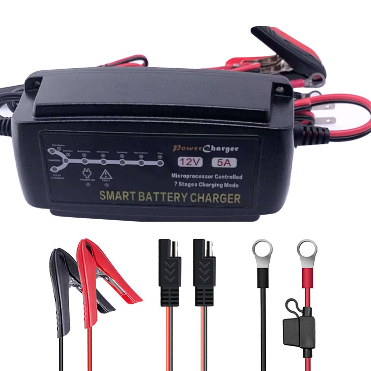 Dc Dc Cargadores De Bateras Para Auto Smart Battery Charger 12V 24V For Auto Car Motorcycle Marine Boats