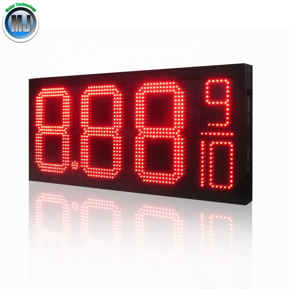 High Brightness Outdoor Waterproof Remote Control Red LED Gas Price Sign for Gas Station