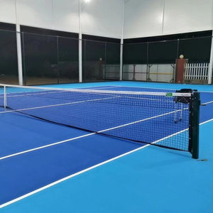 ODM/OEM leather polyester black white color beach tennis net tennis equipment tennis net for court