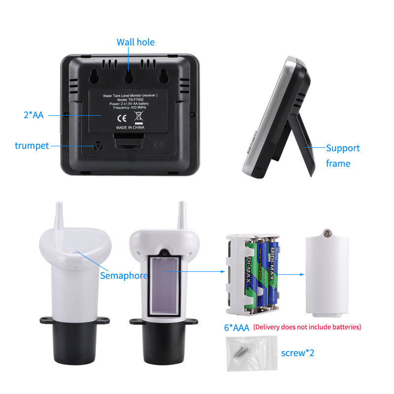 Tank Meter Ultrasonic High Quality Wireless Digital Water Level Gauge