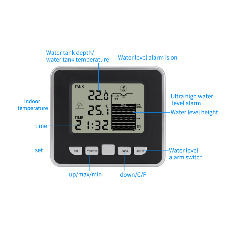 Tank Meter Ultrasonic High Quality Wireless Digital Water Level Gauge