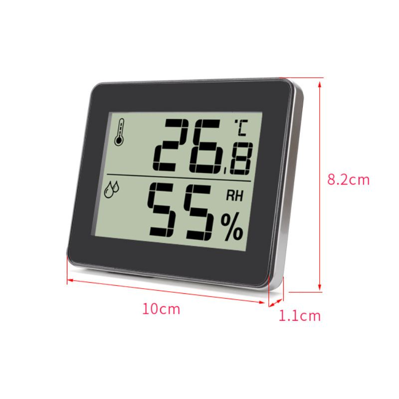 Manufacturer Promotion Wall-mounted Digital Thermo-hygrometer Plastic Household Indoor Hygrometer Thermometer