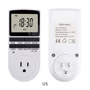 Electronically smart socket programmable digital timer switch socket