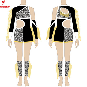 2022 Latest Custom Tassel Uniforms OEM Competition Team Performance Wear Dancewear Majorette Uniforms