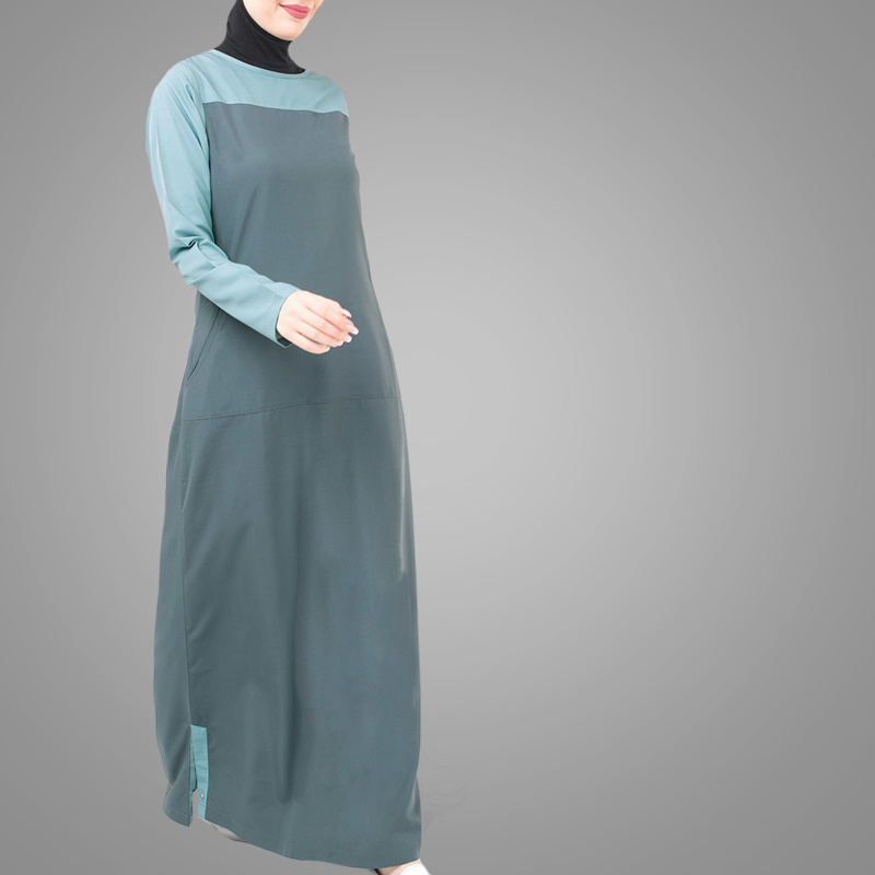 Muslim Casual Design Long Sleeve Maxi Dress Hotsale Western Sport Style Abaya New Models Clothing In Dubai