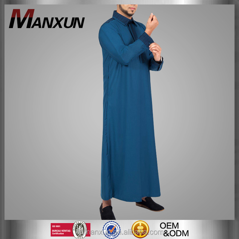 New Style Islamic Clothing Muslim Men Thobe Ethnic Clothing Men Printed Designer Long Salwar Kameez