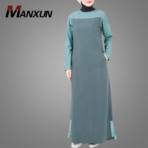 Muslim Casual Design Long Sleeve Maxi Dress Hotsale Western Sport Style Abaya New Models Clothing In Dubai