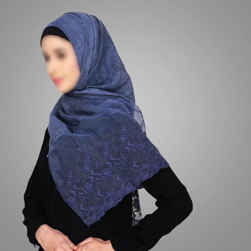 Islamic Clothing Middle East Fashion Muslim Women Scarves Net Lace Love Hijab Arabic Style Niqab