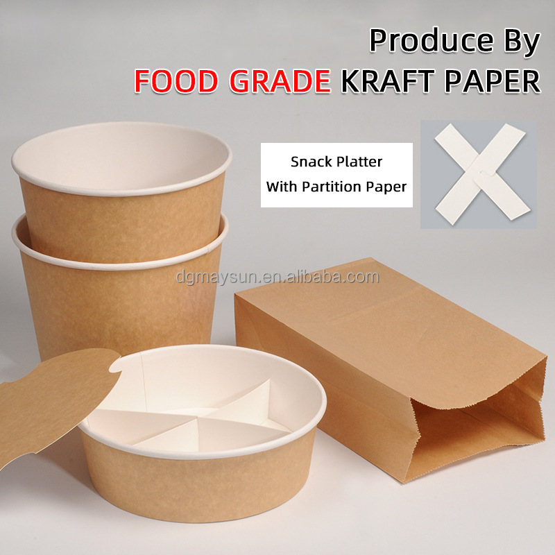 Custom takeaway packaging paper burger box french fries pizza kraft hamburger box