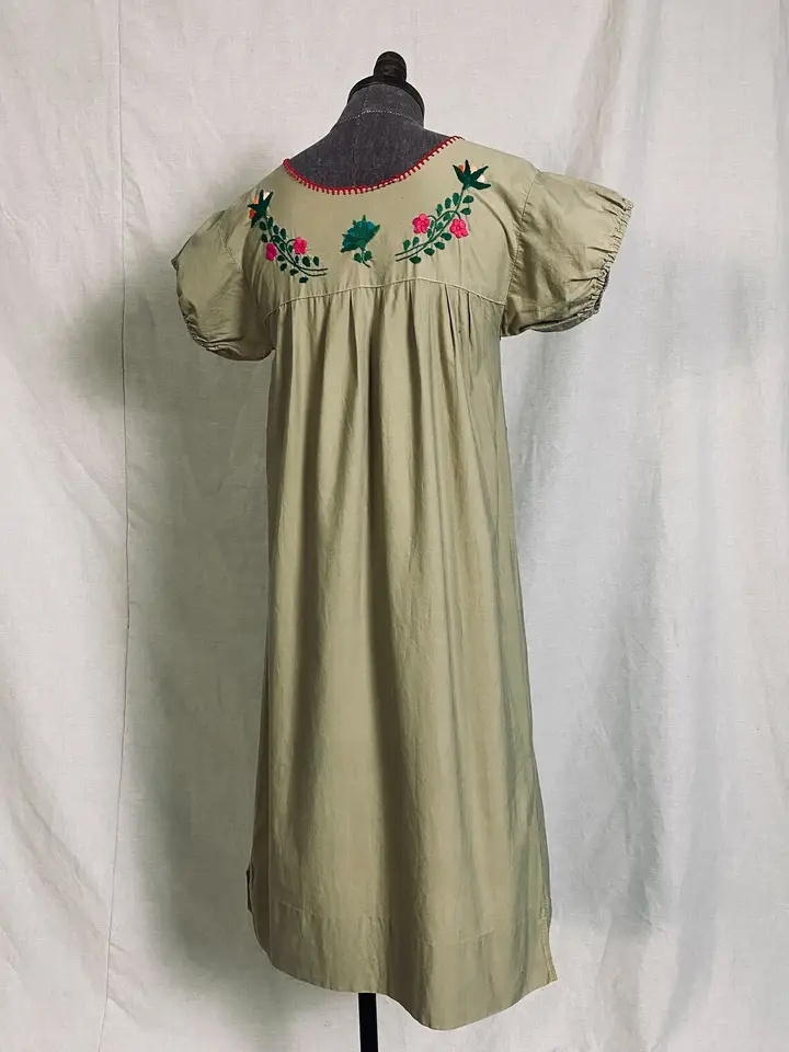 2021 Summer latest embroidered dress women ethnic blouse vintage clothing mexican dresses