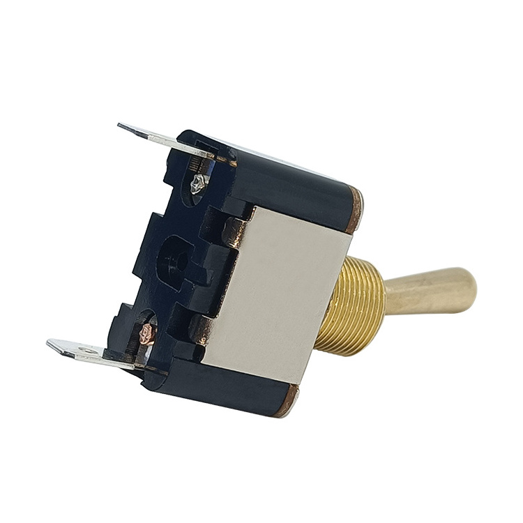 Gold plated 2 Position 2pin ON OFF AC250V 10A 125V 20A Heavy Duty medium Rocker pull stainless steel Toggle Switch