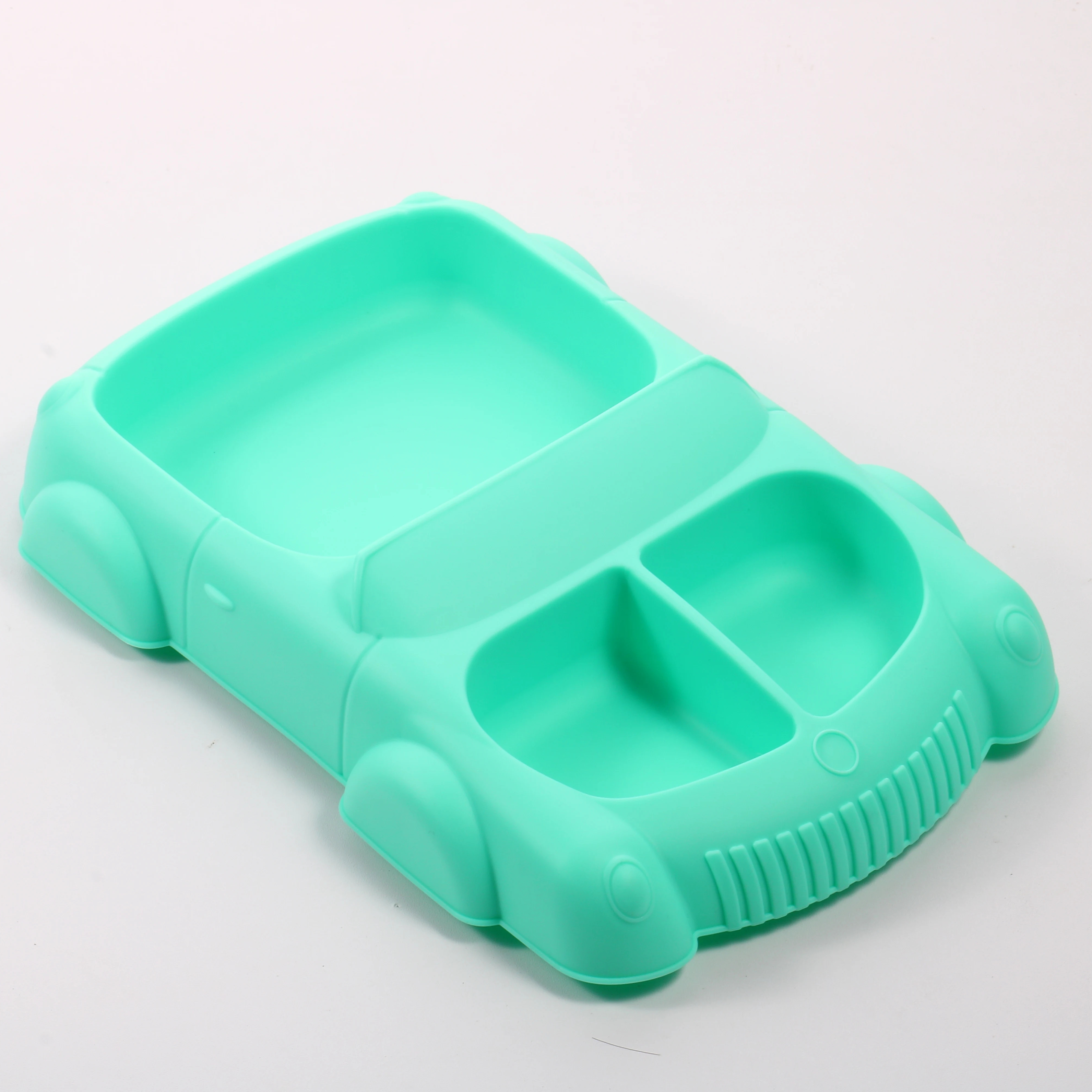 Bpa Free 100% Food Grade Silicone Silicone Car Plate Silicone Food Separator For Plate Baby Sticky Plate