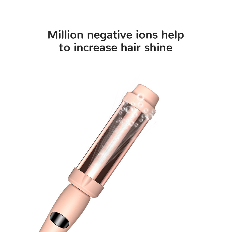 Negative Ion Electric Hot Curlers Irons Professional Hair Curler Rose Gold Titanium Big Barrel Curling Wand Curling Iron