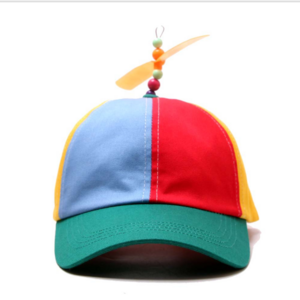 High Quality Wholesale Funny Child Multi Color Custom Embroidery Logo Helicopter Screw Propeller Hat kid Hat