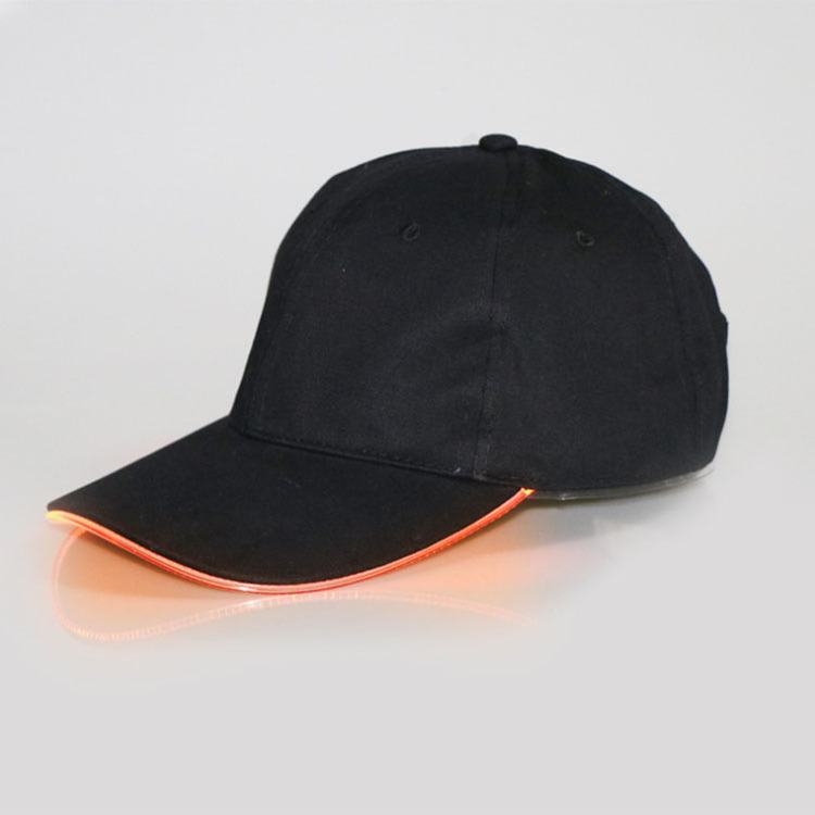 Custom High Quality Led Caps Light Sport Hat Cotton Snapback Led Baseball Hat