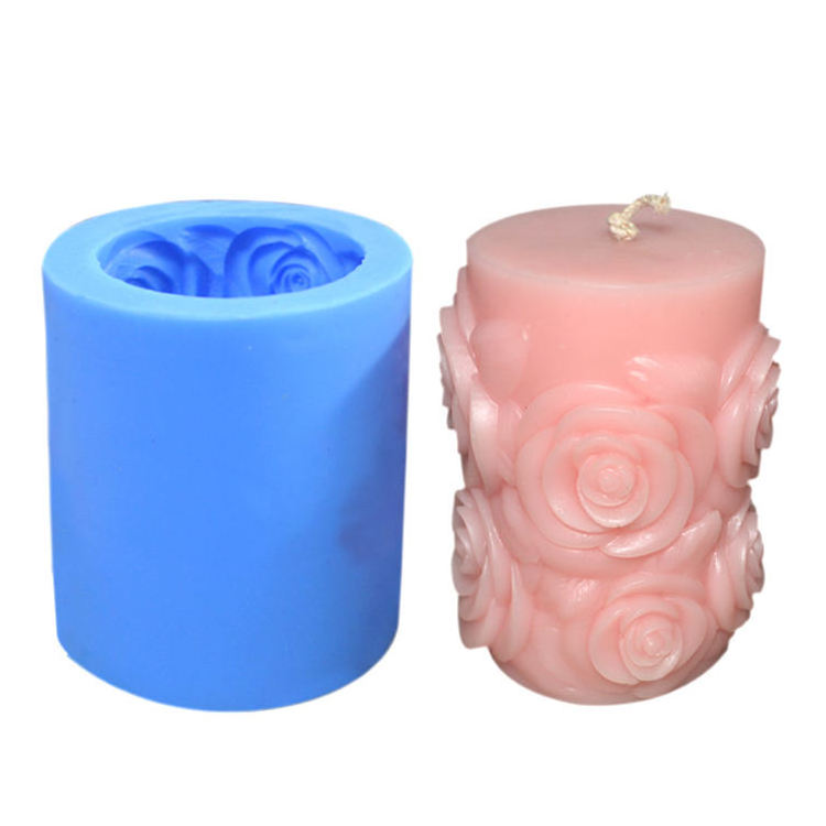 Mhc Silicone Moldes Para Hacer Velas Custom Sculpture 3D Candle Design Mold