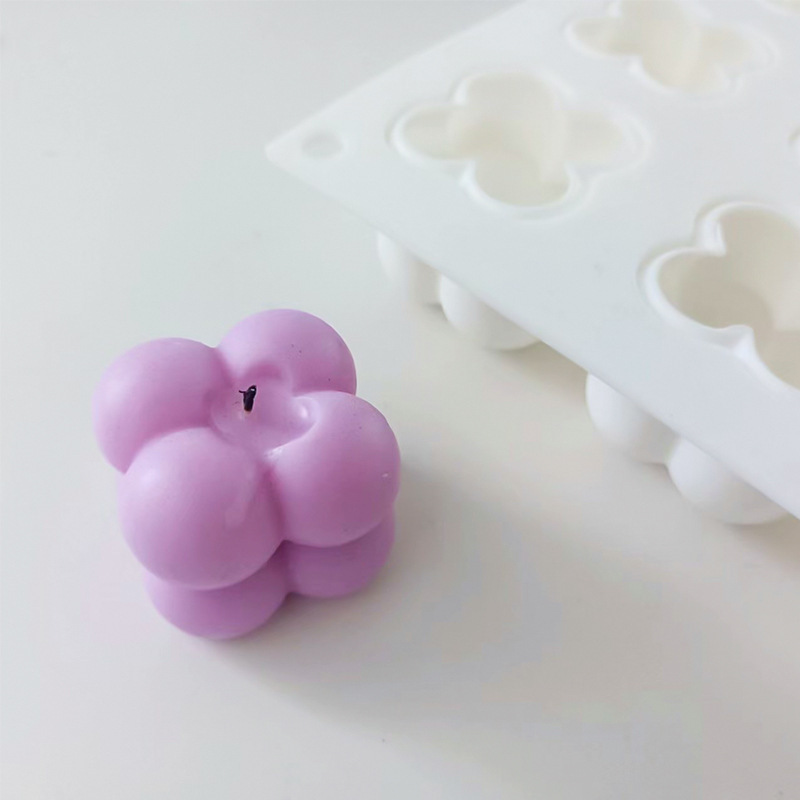 MHC Silicone Wholesale Bubble Candle Moulds Uk Unique Cube Moules Bougie Designer Resin Silicone Molds For Candles