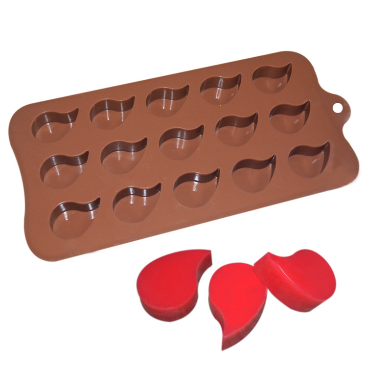 MHC Manufacture Silicone Chocolate Mold Droplet Shape Moldes De Silicon Para Chocolates Mold Silicone