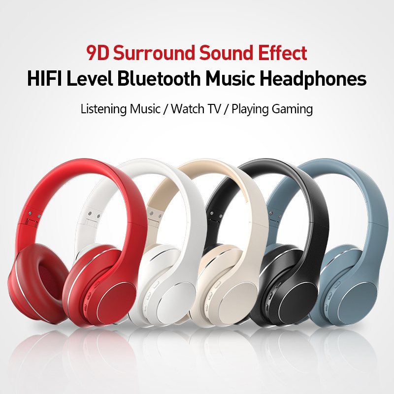 BH15 Surround Sound Pro Gaming Headset with Noise Cancelling Microphone Detachable Memory Foam Ear Pads Portable Headphones