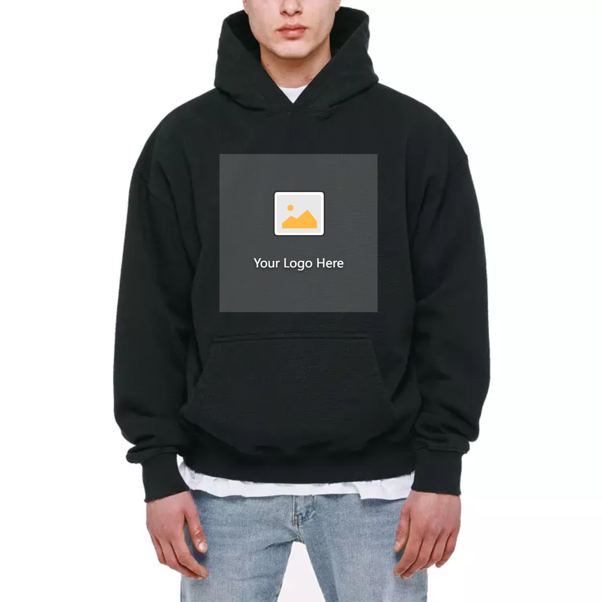 Luxury oversized hoodie for men heavy 400gsm hoodie 100% cotton pullover sweatshirt custom logo french terry hoodie 460 gsm