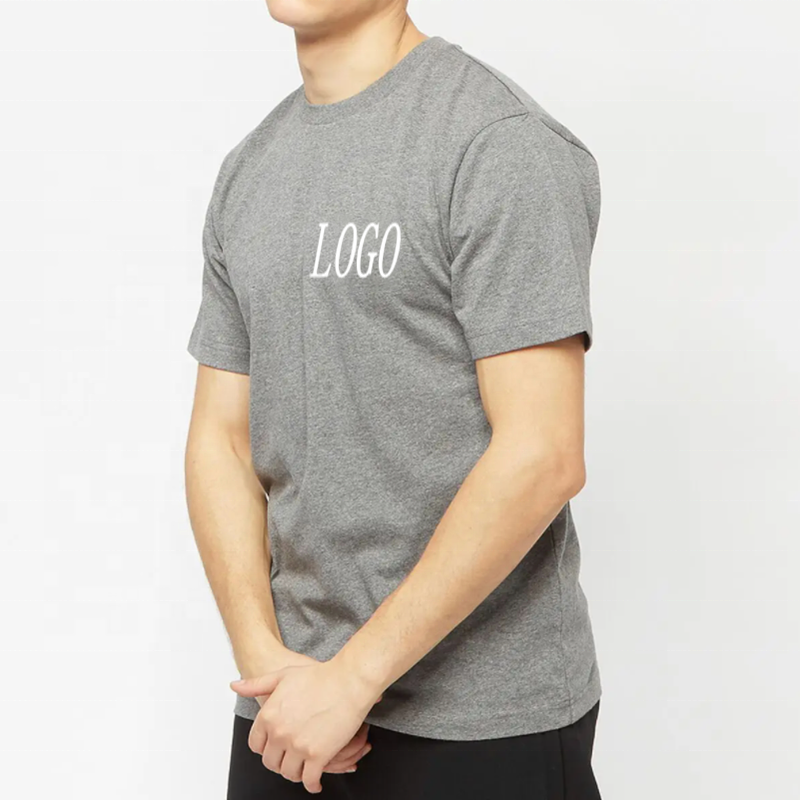 Quality Plain Lightweight Custom Logo Organic Cotton Round Neck Baggy Oversized Basic Casual Breathable Flex 250Gsm T Shirt