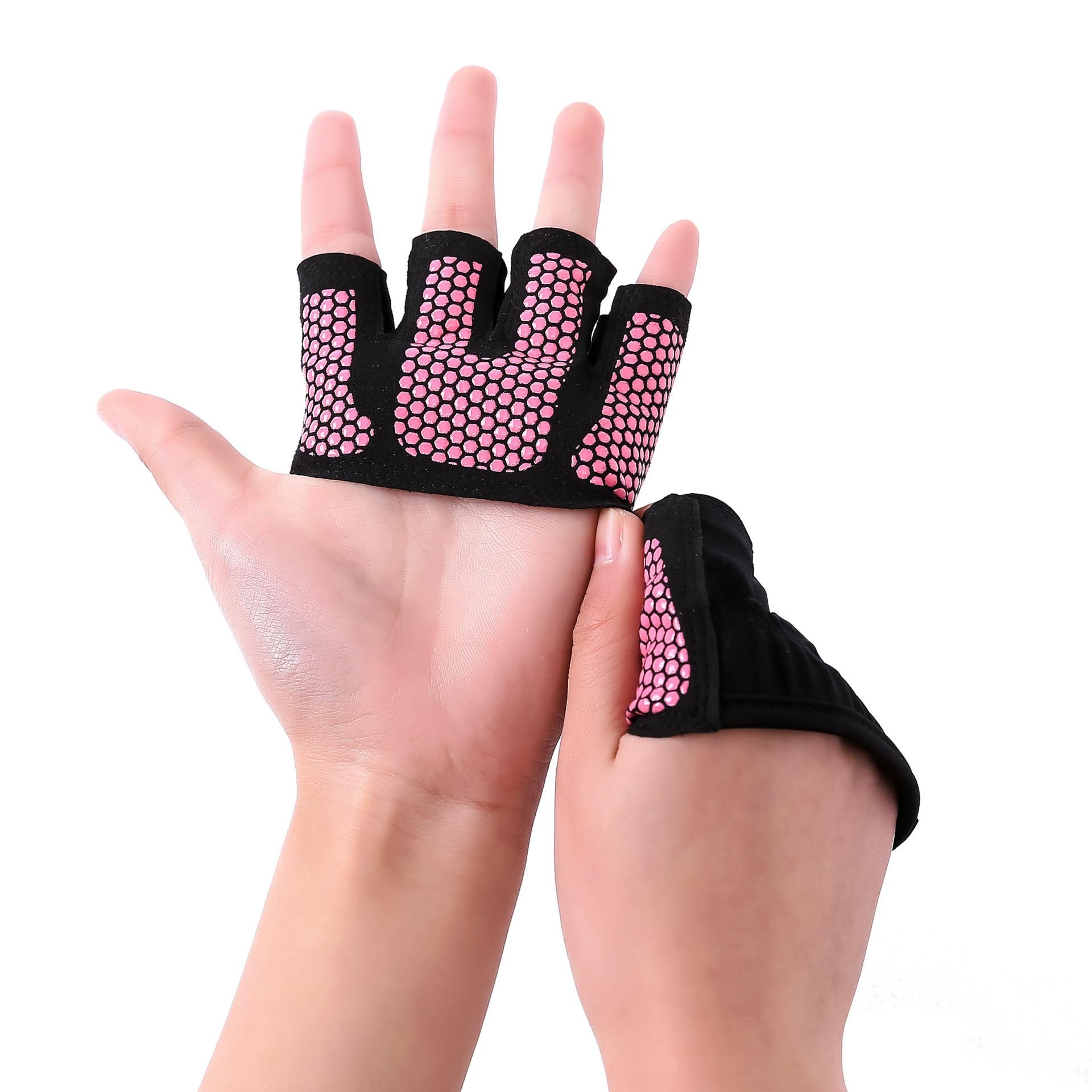 Gym Fitness  Men Women Crossfit Workout Gloves Power Weight Lifting Bodybuilding Hand Protector Half Finger Gloves