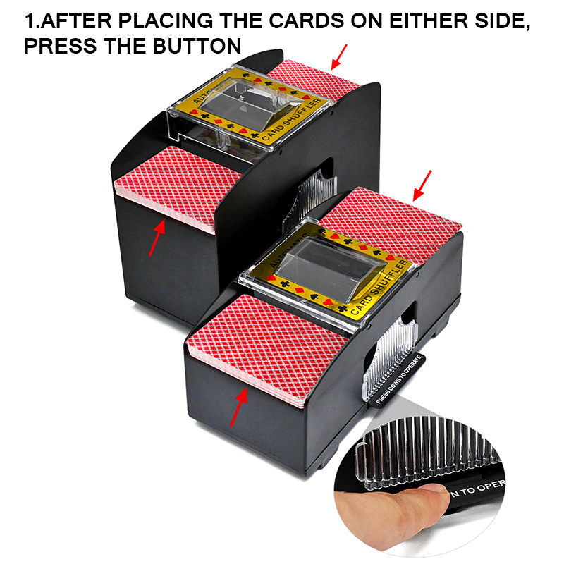 Hot Sales Plastic Casino Playing Card Mixer Automatic Poker Card Shuffler